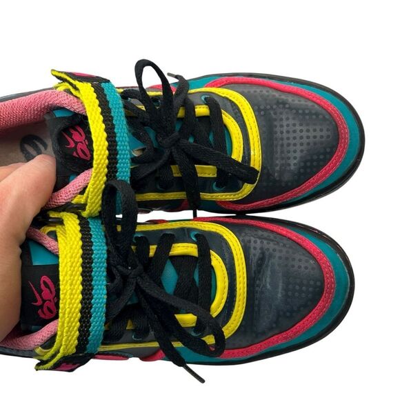 2009 NIKE 8.5 LOW 2009 SKATE sneakers WOMEN BLACK BLUE PINK  SHOES 366409-061 - Picture 16 of 16